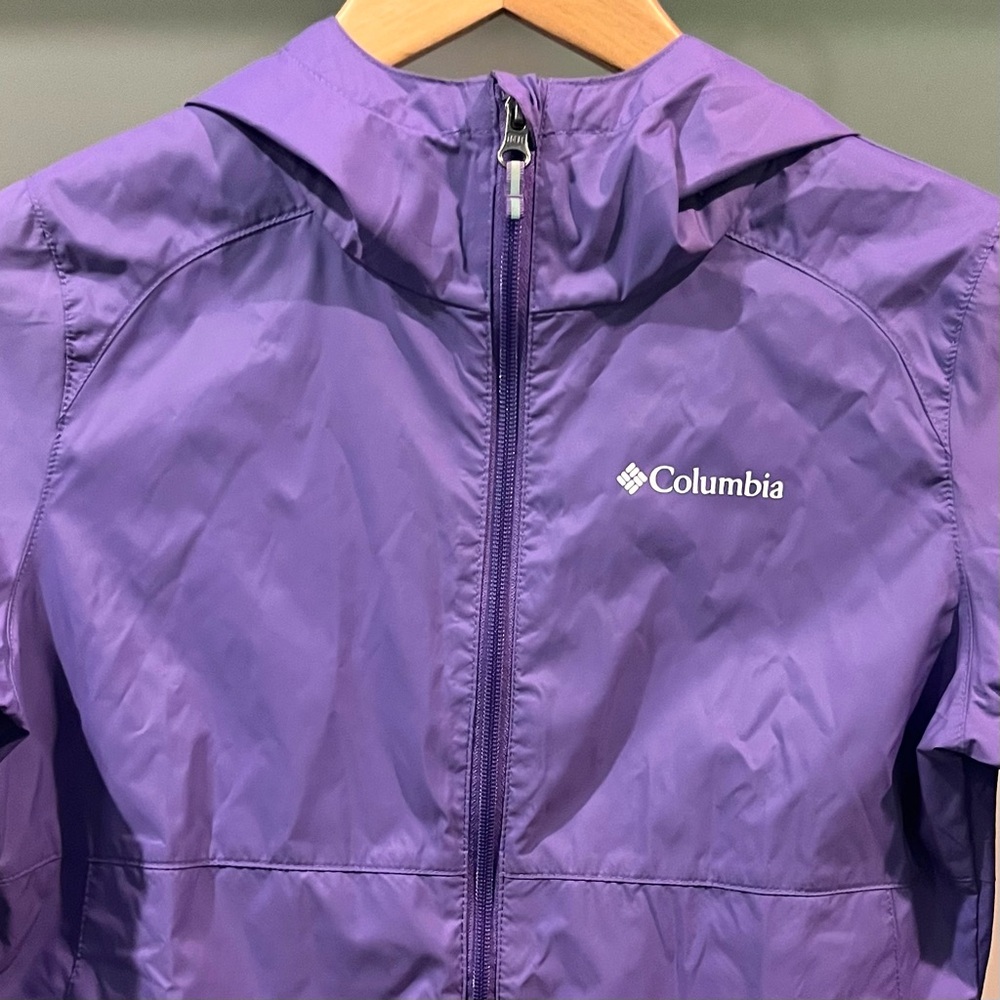 Columbia Switchback II Rain Jacket Windbreaker, Purple